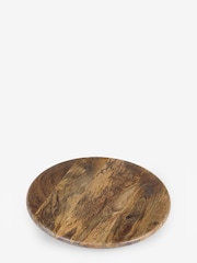 Natural Mango Wood Lazy Susan Serving Tray - Image 4 of 4