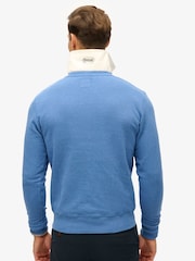 Superdry Ocean Blue Marl Lo-Fi Outdoors Graphic Crew Sweat top - Image 1 of 7