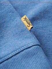 Ozeanblau meliert - Superdry – Lo-Fi Outdoors – Sweatshirt mit Rundhalsausschnitt und Grafik - Bild 7 von 7