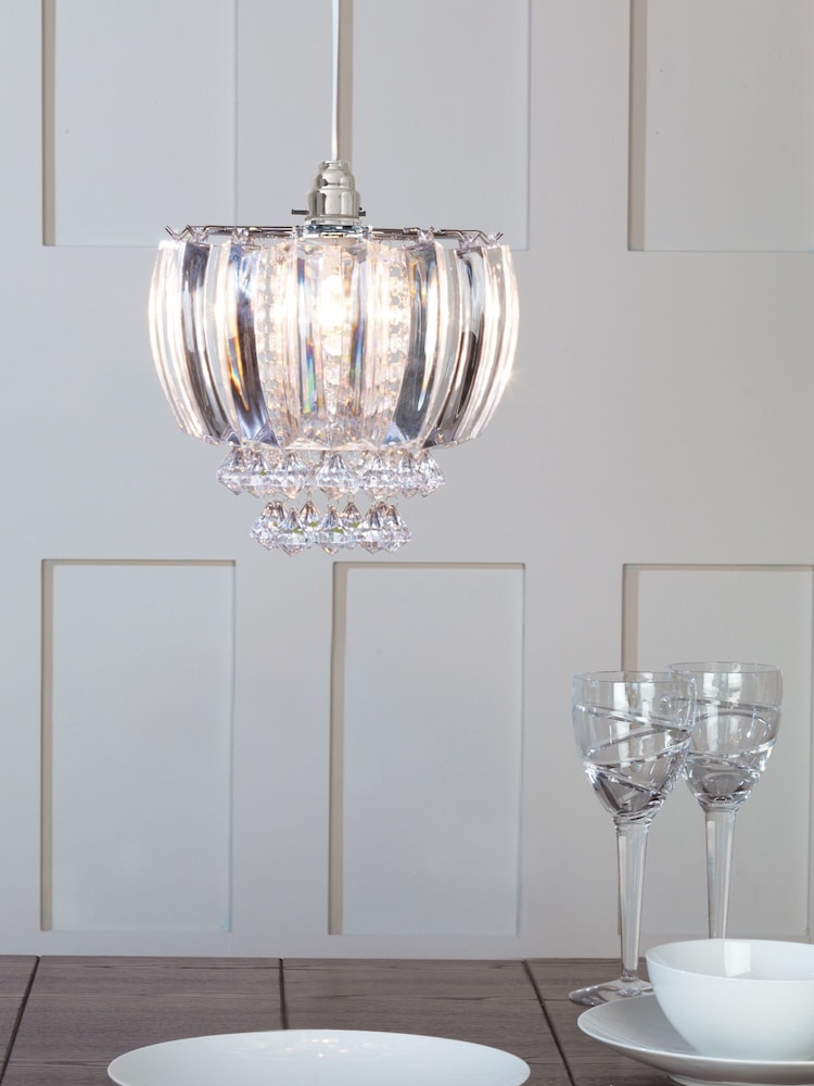 Village At Home Silver (Metal) Hastings Pendant Shade - Image 1 of 4