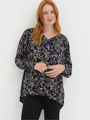 FatFace Black Patsy Inspirit Floral Tunic - Image 1 of 5