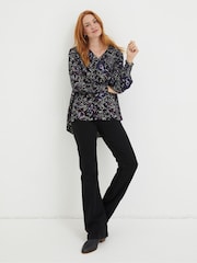FatFace Black Patsy Inspirit Floral Tunic - Image 2 of 5