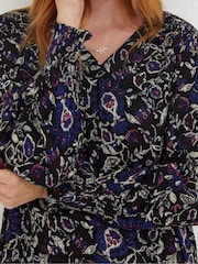 FatFace Black Patsy Inspirit Floral Tunic - Image 4 of 5