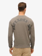 Superdry Charcoal 100% Cotton Tattoo Graphic Sweatshirt - Image 2 of 5