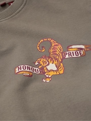 Superdry Charcoal 100% Cotton Tattoo Graphic Sweatshirt - Image 5 of 5