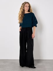 Apricot Cable Stripe Batwing Aran Jumper - Imagen 1 de 5