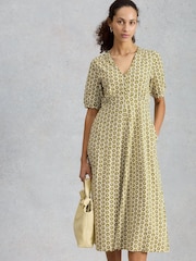 White Stuff Green Megan Jersey Dress - Image 1 of 6