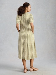 White Stuff Green Megan Jersey Dress - Image 2 of 6