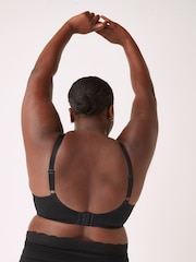 Black/Nude DD+ Non Pad Balcony Cotton Blend Bras 2 Pack - Image 2 of 6