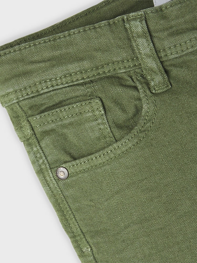 Name It Green Slim Fit Cotton Twill Chino Trousers With Adjustable Waist - Image 6 of 6 Name It Green Slim Fit Cotton Twill Chino Trousers With Adjustable Waist - Image 6 of 6