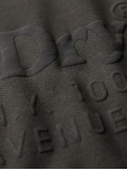 Superdry Dark Grey Green Tonal Venue Logo 100% Cotton Sweatshirt - Image 6 of 7