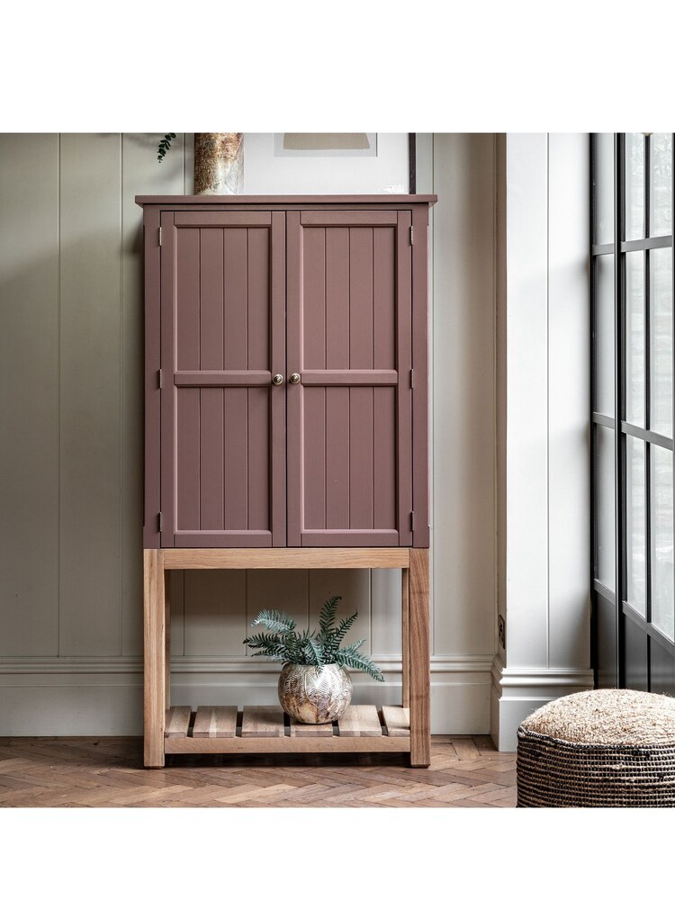 Gallery Home Clay Pink Leroy 2 Door Cupboard - Image 1 of 11