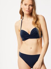 ETAM Blue Shinny Bikini Bottoms - Image 2 of 5