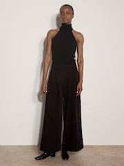 Apricot Wide-Leg Pleated Tailored Trousers - Image 1 of 4