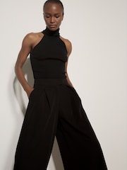 Apricot Wide-Leg Pleated Tailored Trousers - Image 4 of 4