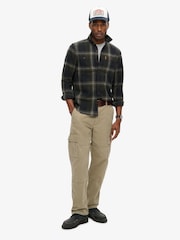 Superdry Boseman Check Black 100% Cotton Vintage Check Overshirt - Image 2 of 3