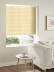 Cath Kidston Yellow Button Spot Made to Measure Roller Blind - Image 2 of 4