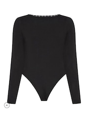 Yours Curve Black Limited Lace V Bodysuit - Image 6 of 6