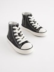 Black Standard Fit (F) High Top Trainers - Image 1 of 6