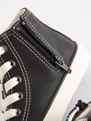 Black Standard Fit (F) High Top Trainers - Image 6 of 6