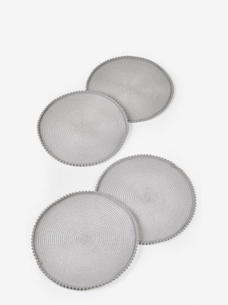 Grey Pom Pom Placemats - Image 3 of 3