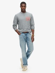 Gris silex - Superdry Sweat ras de cou graphique Track and Field - Image 2 of 3