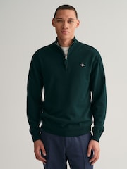 GANT Superfine Lambswool Half Zip Jumper - Image 1 of 5