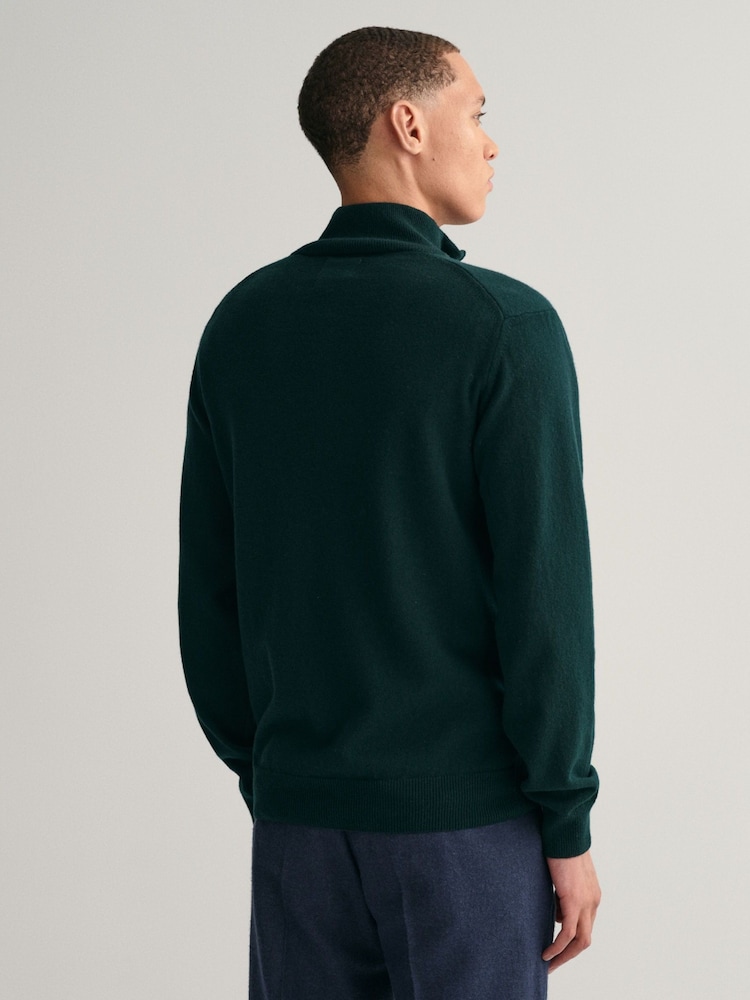 GANT Superfine Lambswool Half Zip Jumper - Image 2 of 5