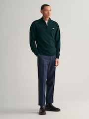 GANT Superfine Lambswool Half Zip Jumper - Image 3 of 5