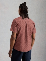 White Stuff Pink Gosport SS Geo Shirt - Image 2 of 6