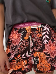 Charcoal Grey Safari Cotton Short Set Pyjamas - Image 6 of 10