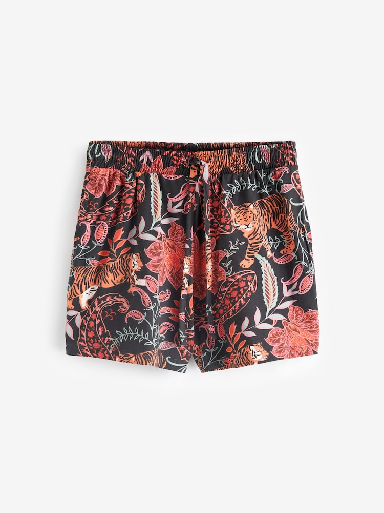 Charcoal Grey Safari Cotton Short Set Pyjamas - Image 9 of 10