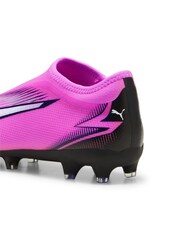Puma Pink Junior Ultra Match Football Boots - Image 4 of 6