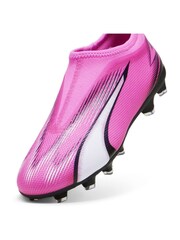 Puma Pink Junior Ultra Match Football Boots - Image 6 of 6