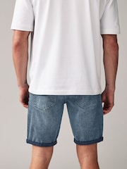 Grey Summer Weight Denim Shorts - Image 2 of 10