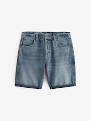 Grey Summer Weight Denim Shorts - Image 6 of 10