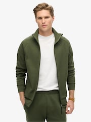 Superdry Dark Moss Green Tech Loose Track Jacket - Image 1 of 6