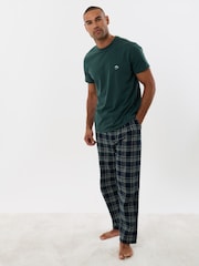 Threadbare Teal Green Short Sleeve Pyjamas Set - Image 2 of 4