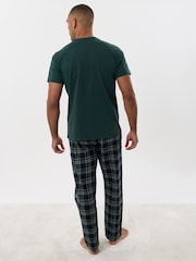 Threadbare Teal Green Short Sleeve Pyjamas Set - Image 3 of 4