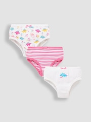 JoJo Maman Bébé Pink 3-Pack Knickers - Image 1 of 4
