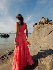 Sundress Orange Joe One Shoulder Tiered Maxi Dress - Image 3 of 6