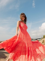 Sundress Orange Joe One Shoulder Tiered Maxi Dress - Image 4 of 6