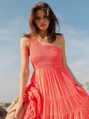 Sundress Orange Joe One Shoulder Tiered Maxi Dress - Image 6 of 6