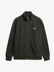 Superdry Washed Black Contrast Stitch Track 100% Cotton Jacket - Image 4 of 5