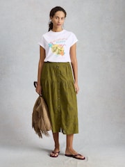 White Stuff White Gina Graphic T-Shirt - Image 3 of 6