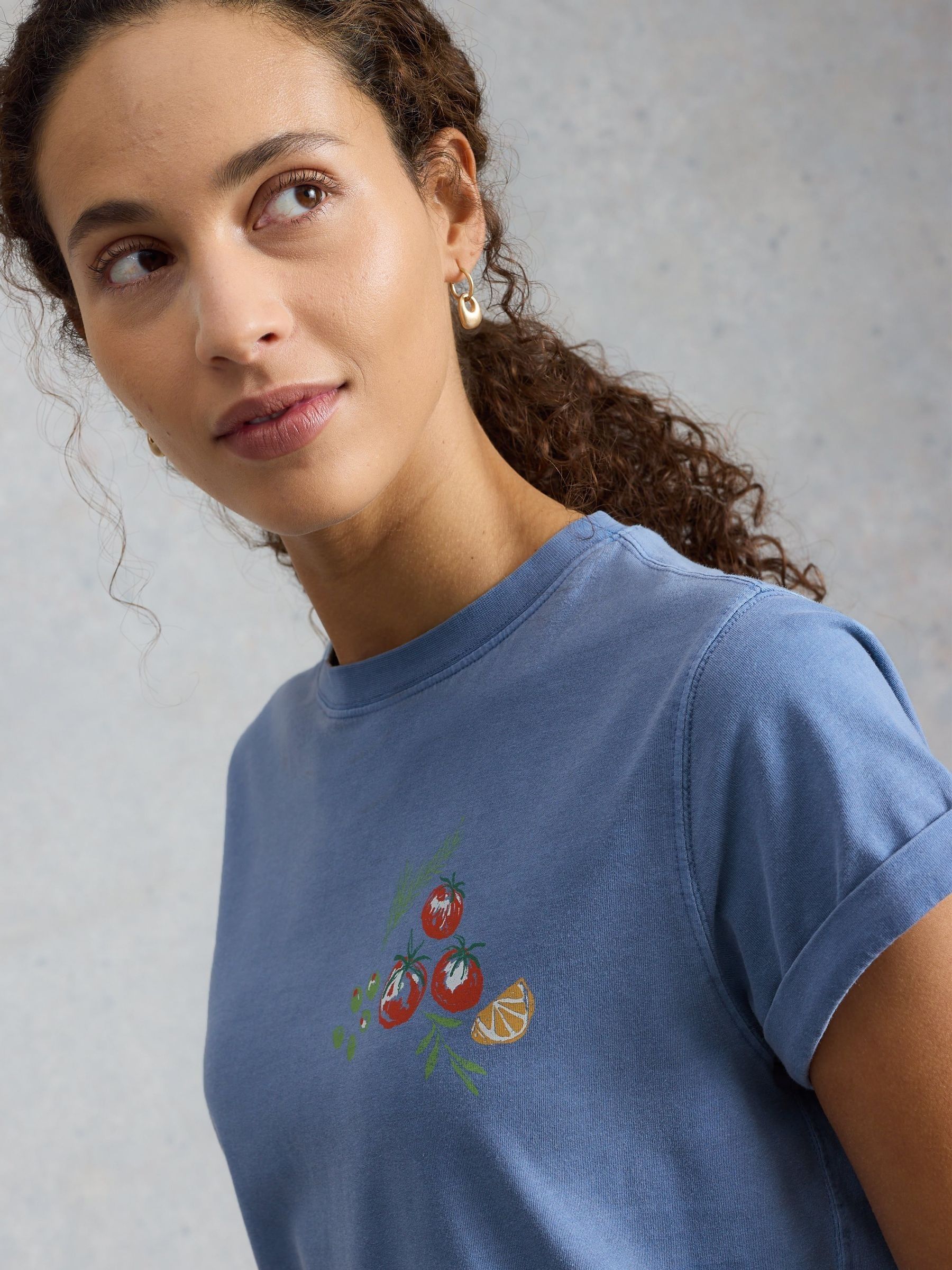 Buy White Stuff Blue Gina Graphic T-Shirt from Next Canada