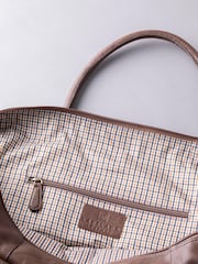 Lakeland Leather Brown Large Discoverer Leather Holdall - Image 3 of 4