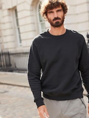 Black Japanese Dragon Graphic Crew Sweat Top - Image 13 of 13