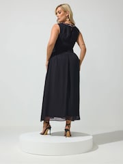 Yours Curve London Floral Sequin Maxi Dress - Slika 3 od 6