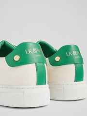 LK Bennett White Signature Leather Trainers - Image 3 of 7